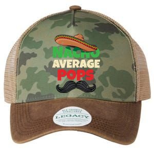 Nacho Average Pops Granddad Gramps American Grandpa Great Gift Legacy Tie Dye Trucker Hat