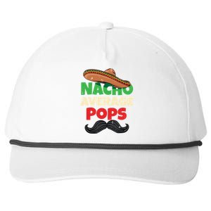 Nacho Average Pops Granddad Gramps American Grandpa Great Gift Snapback Five-Panel Rope Hat