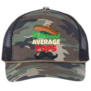 Nacho Average Pops Granddad Gramps American Grandpa Great Gift Retro Rope Trucker Hat Cap