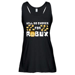 Noob And Professional Gamer Will Do Chores For Robux Ladies Essential Flowy Tank