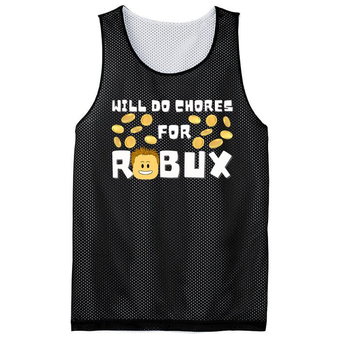 Noob And Professional Gamer Will Do Chores For Robux Mesh Reversible Basketball Jersey Tank