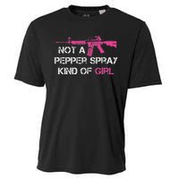 Not A Pepper Spray Kind Of Girl Pro Gun Owner Rights Saying Cooling Performance Crew T-Shirt