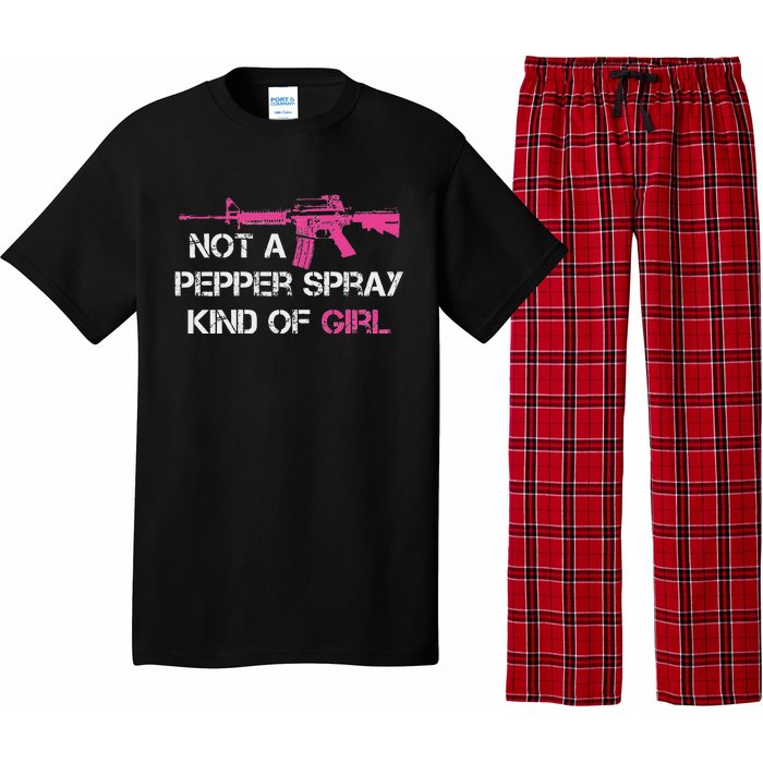 Not A Pepper Spray Kind Of Girl Pro Gun Owner Rights Saying Pajama Set