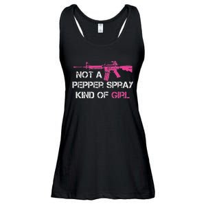 Not A Pepper Spray Kind Of Girl Pro Gun Owner Rights Saying Ladies Essential Flowy Tank