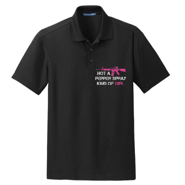 Not A Pepper Spray Kind Of Girl Pro Gun Owner Rights Saying Dry Zone Grid Polo