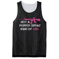 Not A Pepper Spray Kind Of Girl Pro Gun Owner Rights Saying Mesh Reversible Basketball Jersey Tank