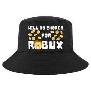 Noob And Professional Gamer Will Do Chores For Robux Gift Cool Comfort Performance Bucket Hat