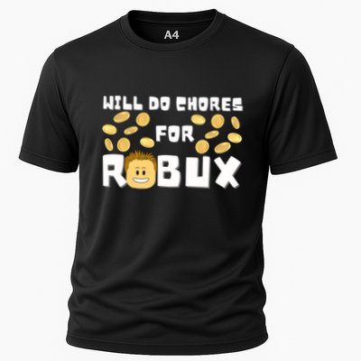 Noob And Professional Gamer Will Do Chores For Robux Gift Cooling Performance Crew T-Shirt