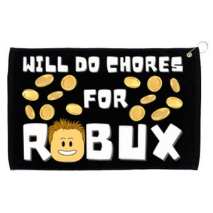 Noob And Professional Gamer Will Do Chores For Robux Gift Grommeted Golf Towel