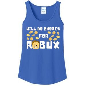 Noob And Professional Gamer Will Do Chores For Robux Gift Ladies Essential Tank