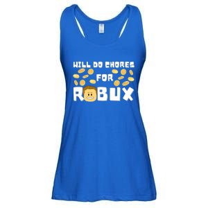 Noob And Professional Gamer Will Do Chores For Robux Gift Ladies Essential Flowy Tank