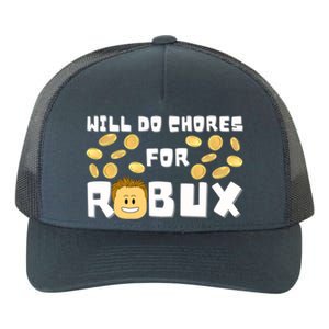 Noob And Professional Gamer Will Do Chores For Robux Gift Yupoong Adult 5-Panel Trucker Hat