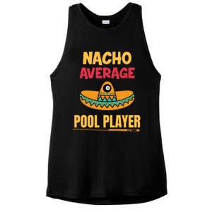 Nacho Average Pool Player Billiard Gift Ladies PosiCharge Tri-Blend Wicking Tank