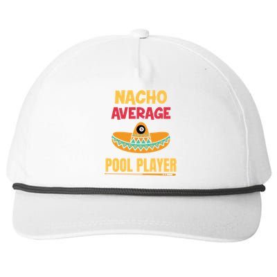 Nacho Average Pool Player Billiard Gift Snapback Five-Panel Rope Hat