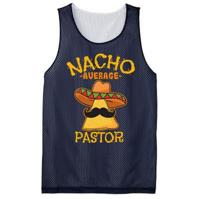 Nacho Average Pastor Preacher Religious Leader Cinco De Mayo Mesh Reversible Basketball Jersey Tank