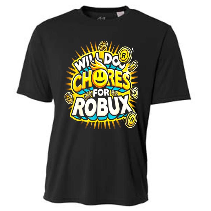 Noob And Professional Gamer Will Do Chores Cooling Performance Crew T-Shirt