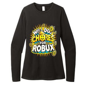 Noob And Professional Gamer Will Do Chores Womens CVC Long Sleeve Shirt