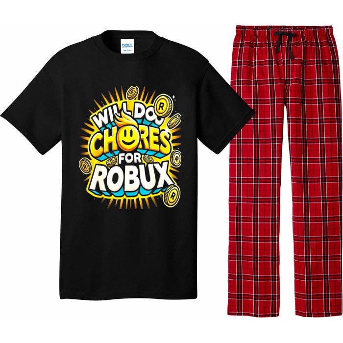 Noob And Professional Gamer Will Do Chores Pajama Set