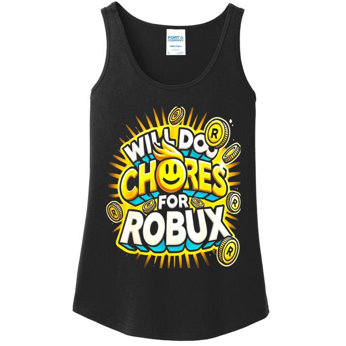 Noob And Professional Gamer Will Do Chores Ladies Essential Tank