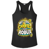 Noob And Professional Gamer Will Do Chores Ladies PosiCharge Competitor Racerback Tank