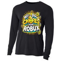 Noob And Professional Gamer Will Do Chores Cooling Performance Long Sleeve Crew