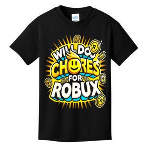 Noob And Professional Gamer Will Do Chores Kids T-Shirt