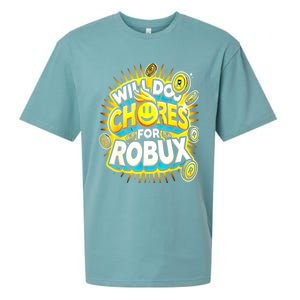 Noob And Professional Gamer Will Do Chores Sueded Cloud Jersey T-Shirt