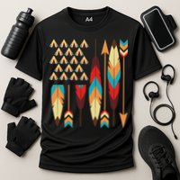 Native American Pride Usa Flag Cooling Performance Crew T-Shirt