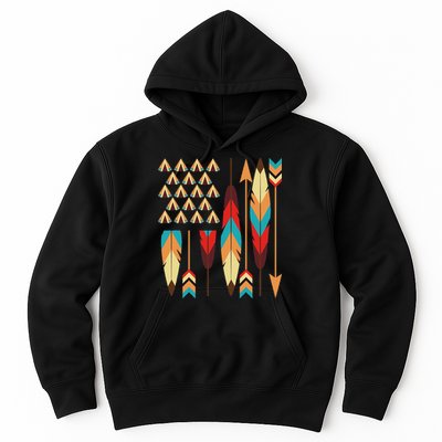 Native American Pride Usa Flag Hoodie