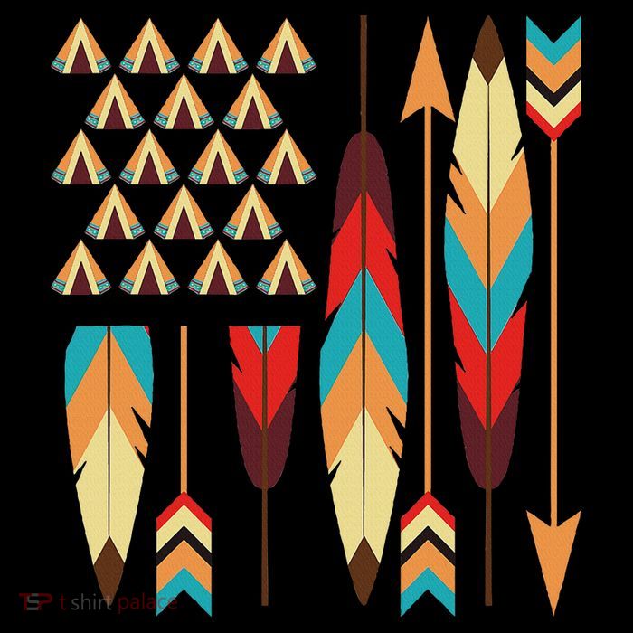 Native American Pride Usa Flag T-Shirt