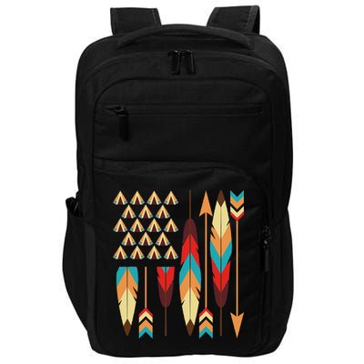 Native American Pride Usa Flag Impact Tech Backpack