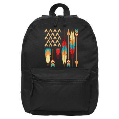 Native American Pride Usa Flag 16 in Basic Backpack