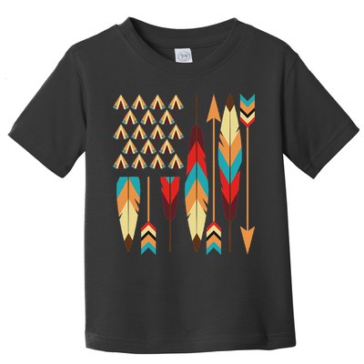 Native American Pride Usa Flag Toddler T-Shirt