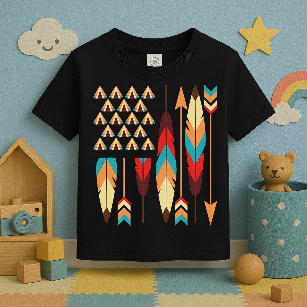 Native American Pride Usa Flag Toddler T-Shirt