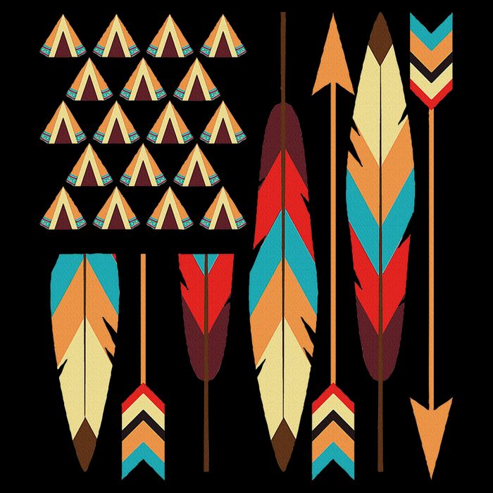 Native American Pride Usa Flag Toddler T-Shirt