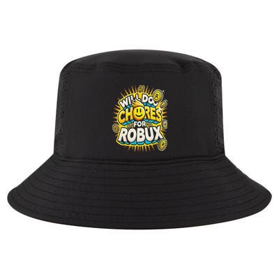 Noob And Professional Gamer Will Do Chores For Robux Cool Comfort Performance Bucket Hat