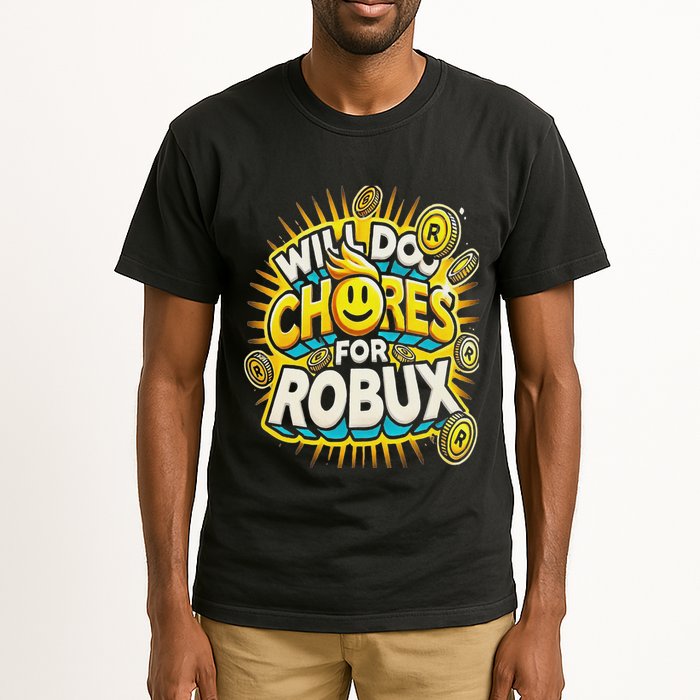 Noob And Professional Gamer Will Do Chores For Robux Tall T-Shirt