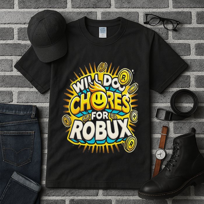Noob And Professional Gamer Will Do Chores For Robux Tall T-Shirt