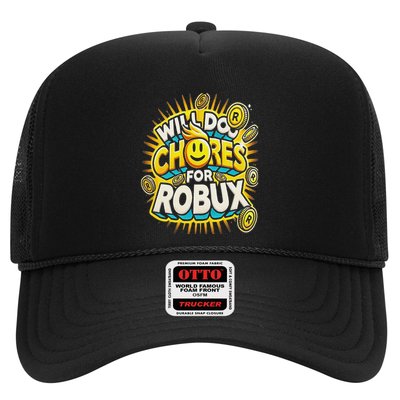 Noob And Professional Gamer Will Do Chores For Robux Trucker Hat