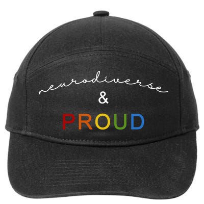 Neurodiverse And Proud 7-Panel Snapback Hat