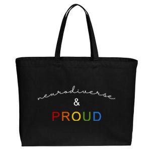 Neurodiverse And Proud Cotton Canvas Jumbo Tote