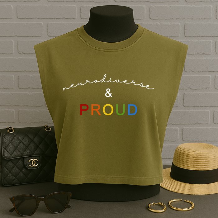 Neurodiverse And Proud Garment-Dyed Women's Muscle Tee