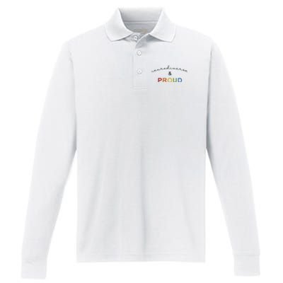 Neurodiverse And Proud Performance Long Sleeve Polo