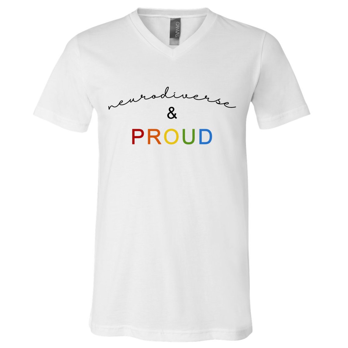 Neurodiverse And Proud V-Neck T-Shirt