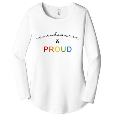Neurodiverse And Proud Women's Perfect Tri Tunic Long Sleeve Shirt