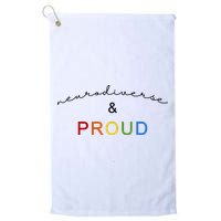 Neurodiverse And Proud Golf Towel