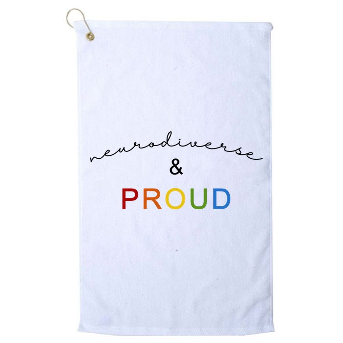 Neurodiverse And Proud Golf Towel