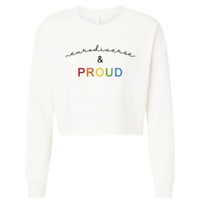 Neurodiverse And Proud Cropped Pullover Crew