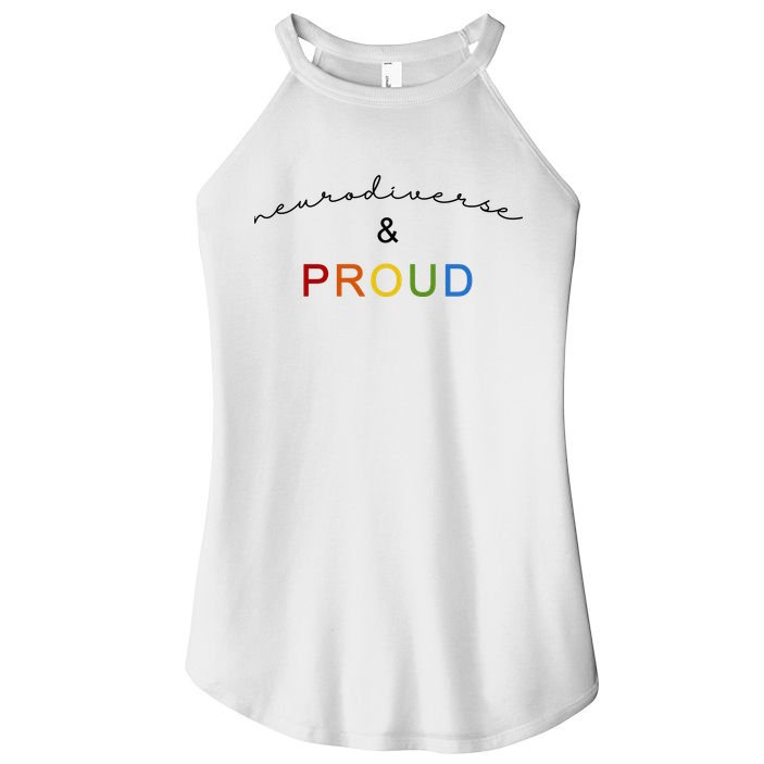 Neurodiverse And Proud Women's Perfect Tri Rocker Tank