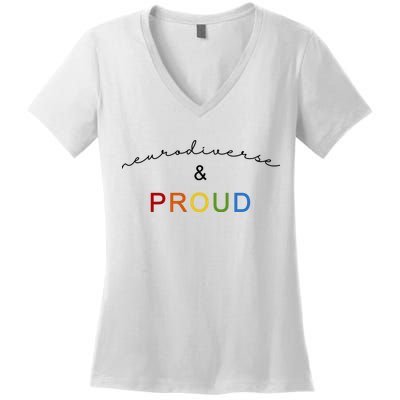 Neurodiverse And Proud Women's V-Neck T-Shirt